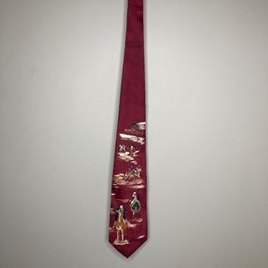 Hand Sewn by Robert Talbott for Mister Guy Equestrian Horse Racing Neck Tie